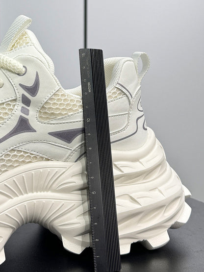 Mesh Panel Chunky Sole Sneakers WN24587