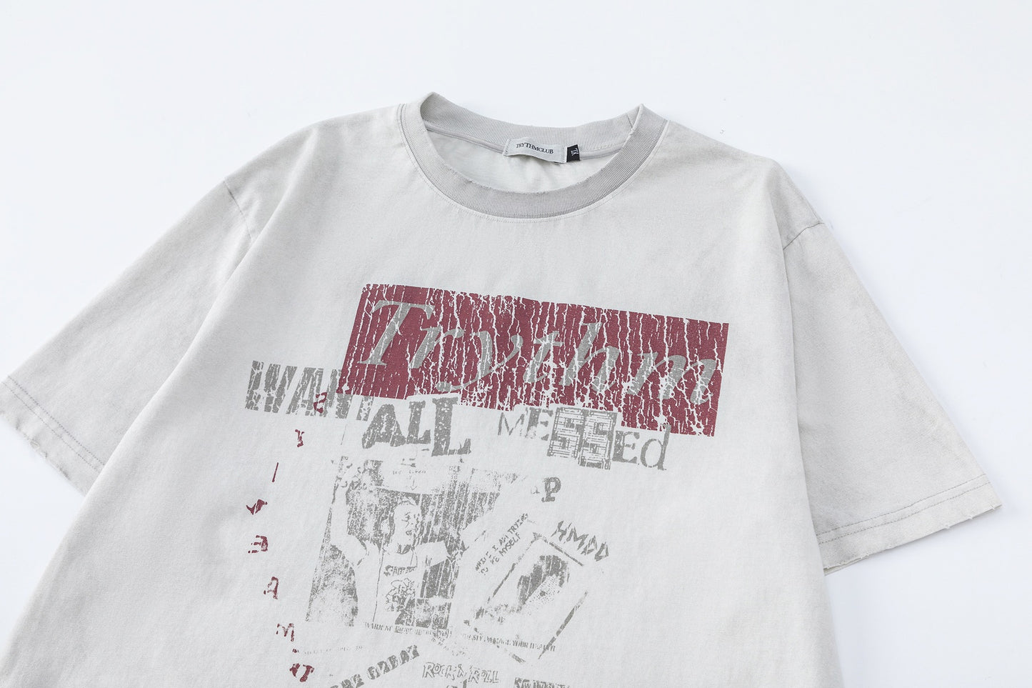 Abstract Graphic Design Short Sleeve T-Shirt WN26040