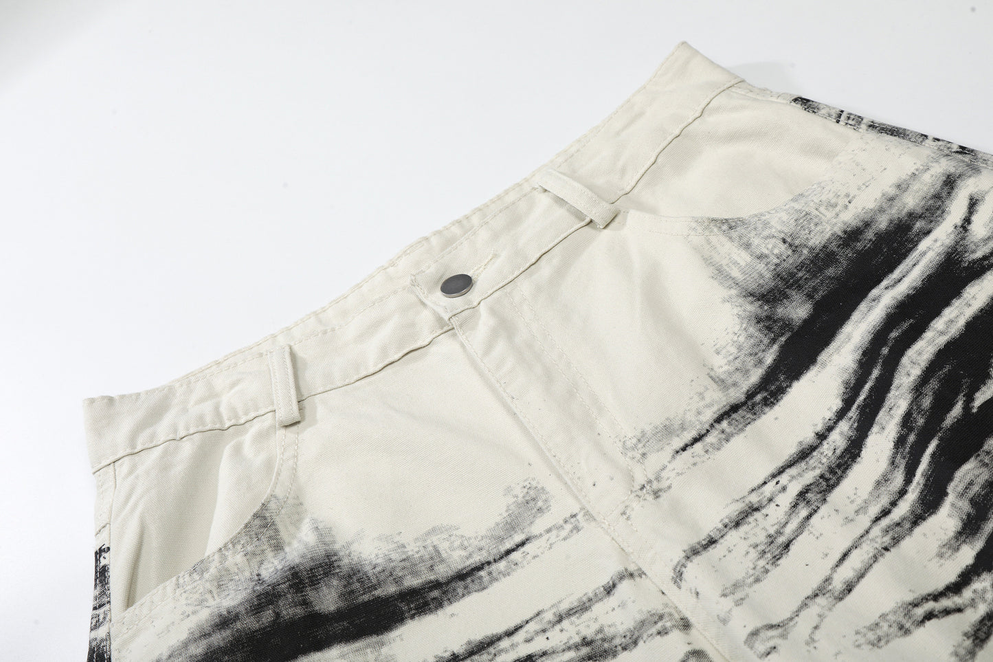 Brush Paint Cropped Pants WN25508