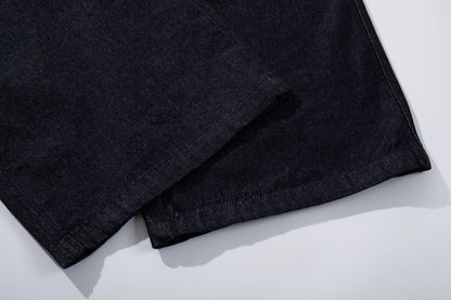 Raw Denim Deconstruction Wide Leg Denim Jeans WN26105