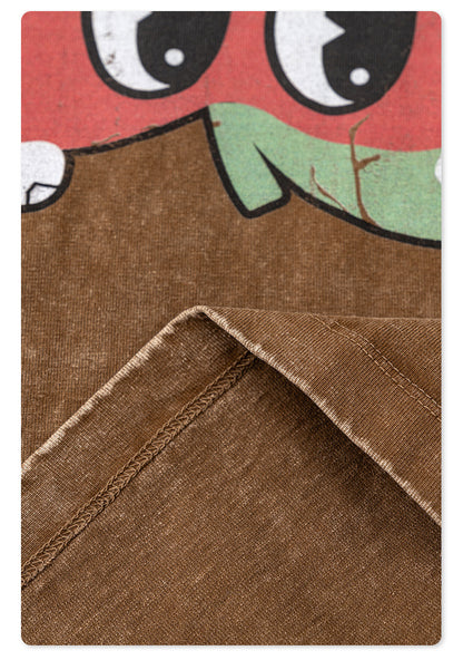 Washed Pure Cotton Print Long Sleeve T-Shirt WN7895