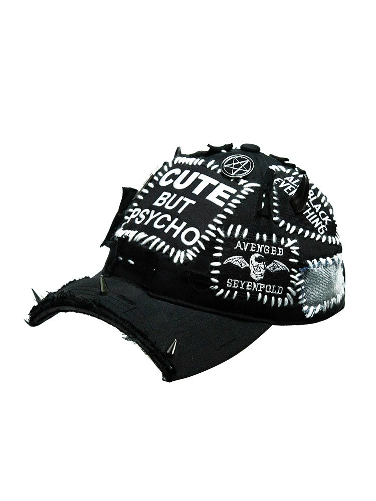 Patch Rivet Half-Brim Duckbill Hat WN21110