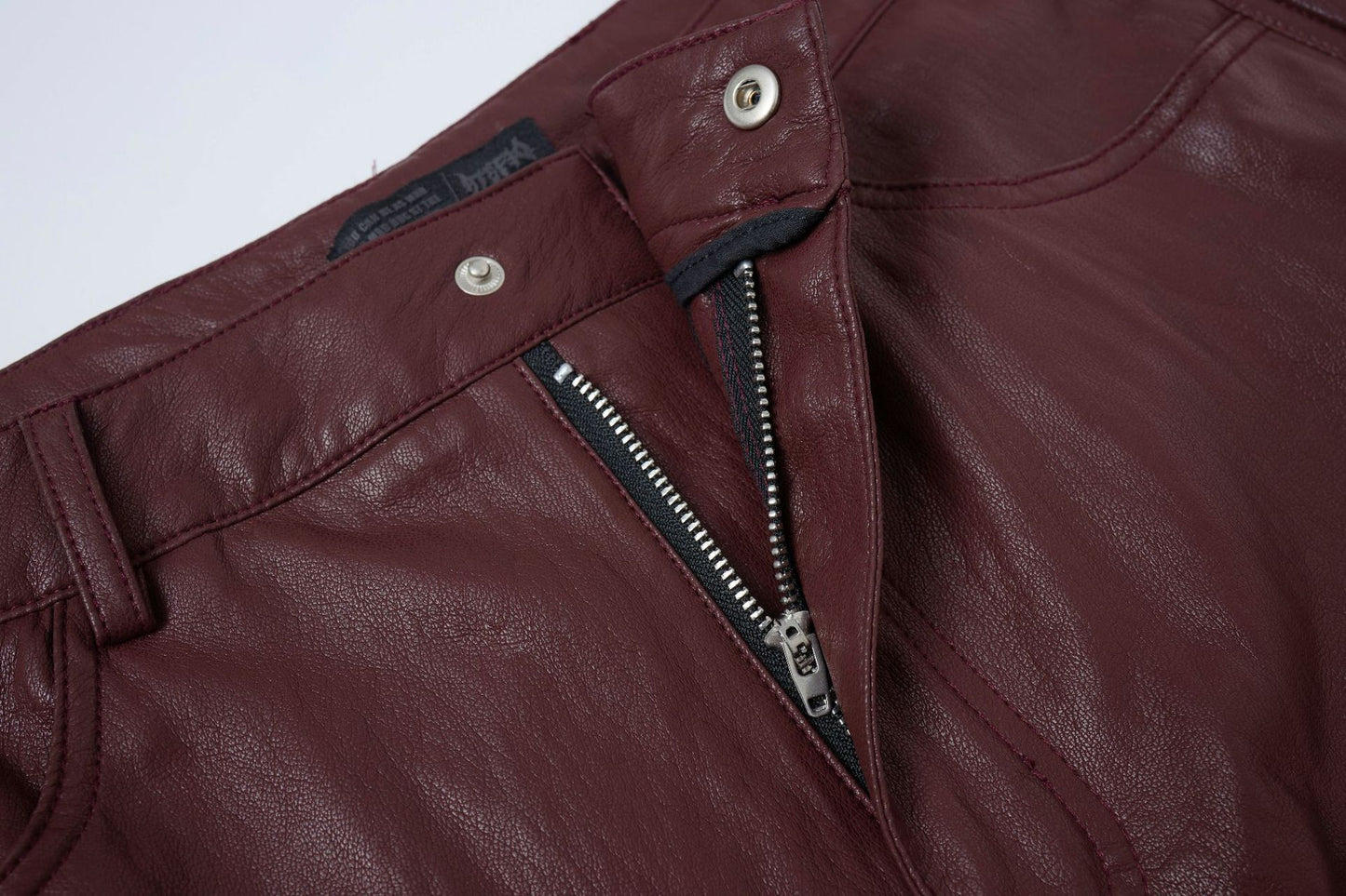 PU Leather Pocket Cropped Wide Leg Cargo Hahf Pants WN25652