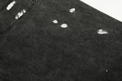 Washed Paint Straight Denim Jeans WN26056