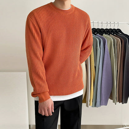 Round Neck Knit Sweater WN6593