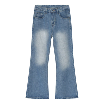 Washed Denim Jacket & Wide Leg Denim Jeans Setup WN24885