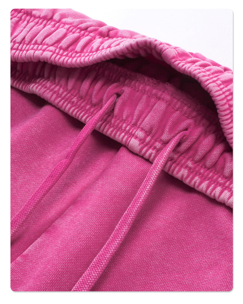 Vintage Dyed Oversize Short-sleeve T-shirt & Vintage Dyed Short Sweatpants Setup WN6631