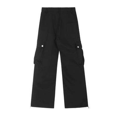 Wide-Leg Straight Cargo Pants WN11104