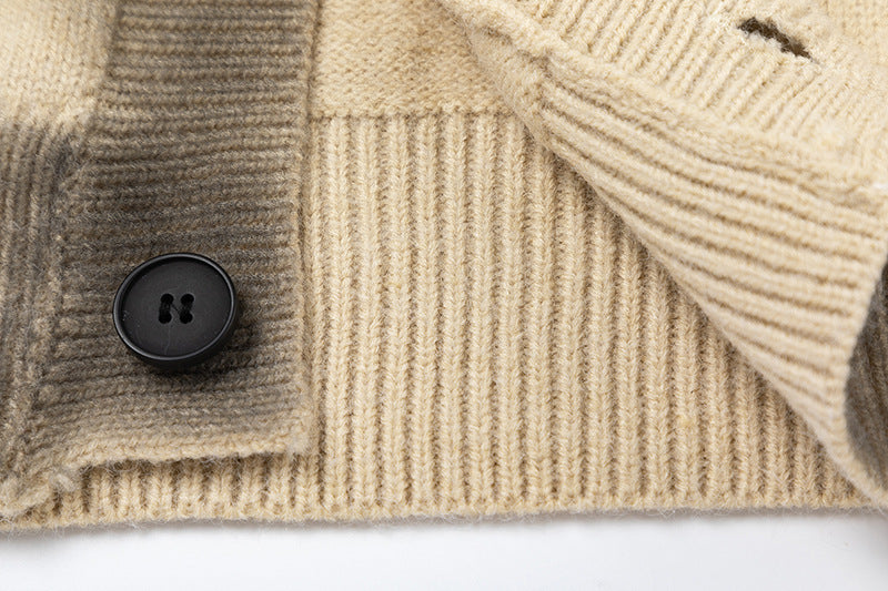 Oversize V-Neck Knit Cardigan WN11401