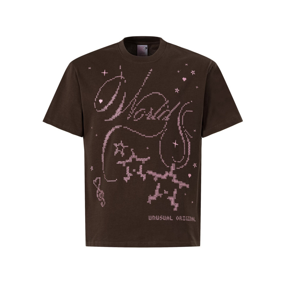 Graphic Embroidery Short Sleeve T-Shirt WN25893