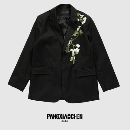 Camellia Embroidery Tailored Jacket WN20188