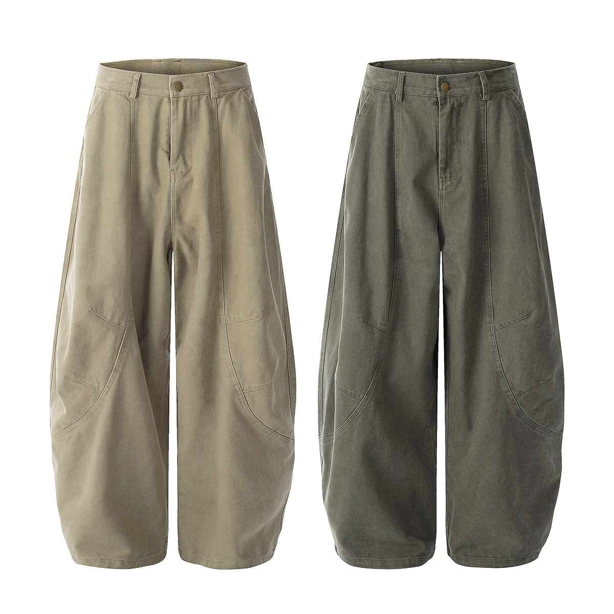 Wide Leg Curved Pants WN25470