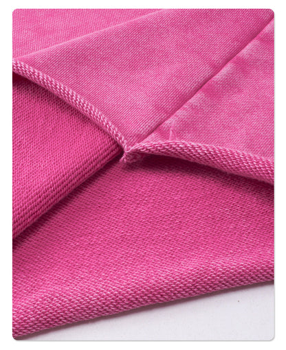 Vintage Dyed Oversize Short-sleeve T-shirt & Vintage Dyed Short Sweatpants Setup WN6631