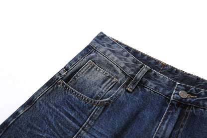 Washed Fade Cropped Denim Jeans WN25435