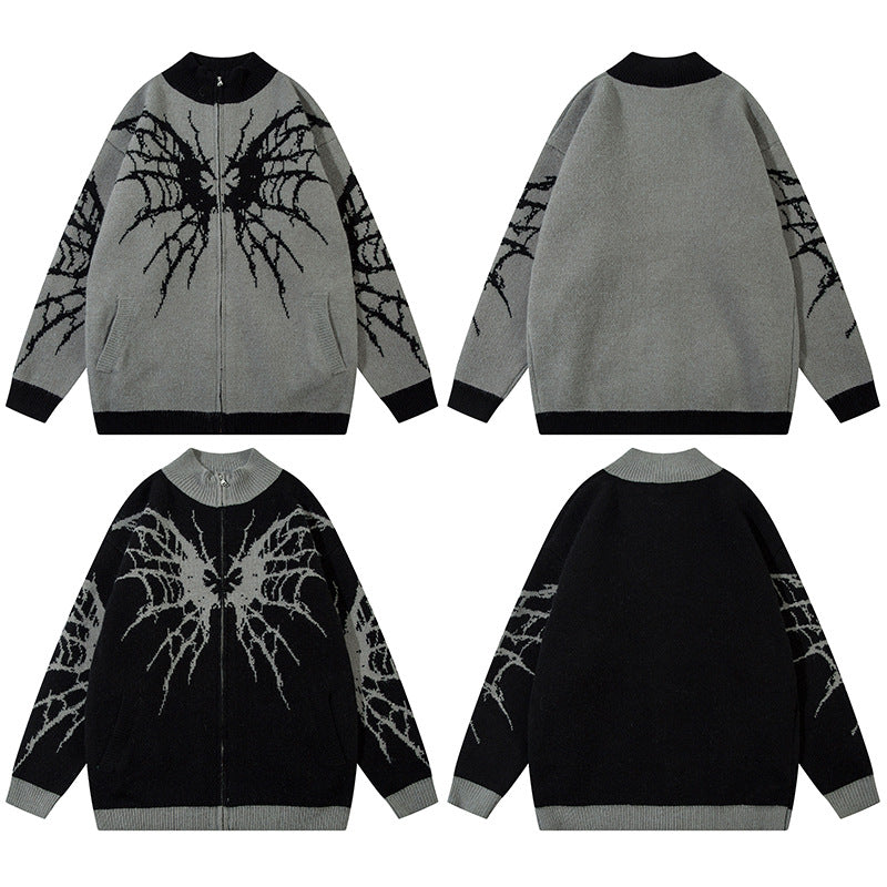 Colorblock Zipper Knit Cardigan WN11455