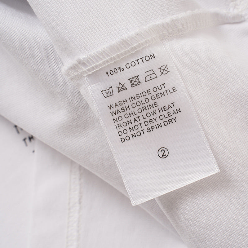 Washed Letter Graphic Short Sleeve T-Shirt WN28084