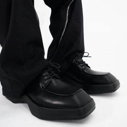 Square-Toe Leather Shoes WN19123