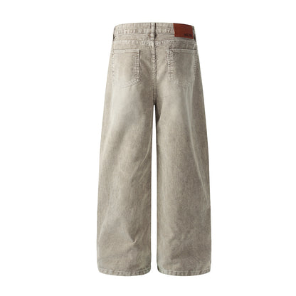 Faded Straight Denim Jeans WN25788
