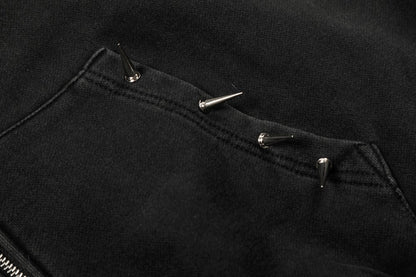 Studs Zipper Hodie WN28033
