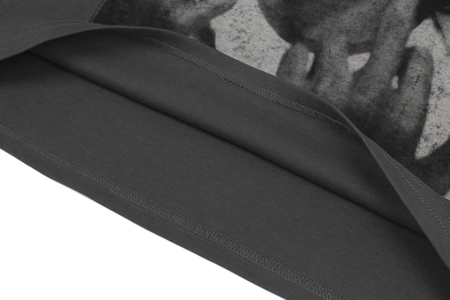 Oversize Graphic Fake Layered Long Sleeve T-Shirt WN13136