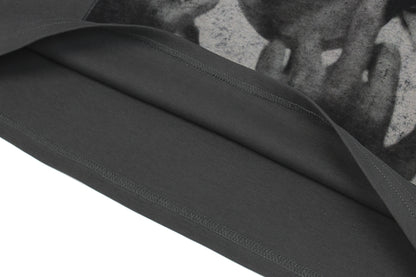 Oversize Graphic Fake Layered Long Sleeve T-Shirt WN13136