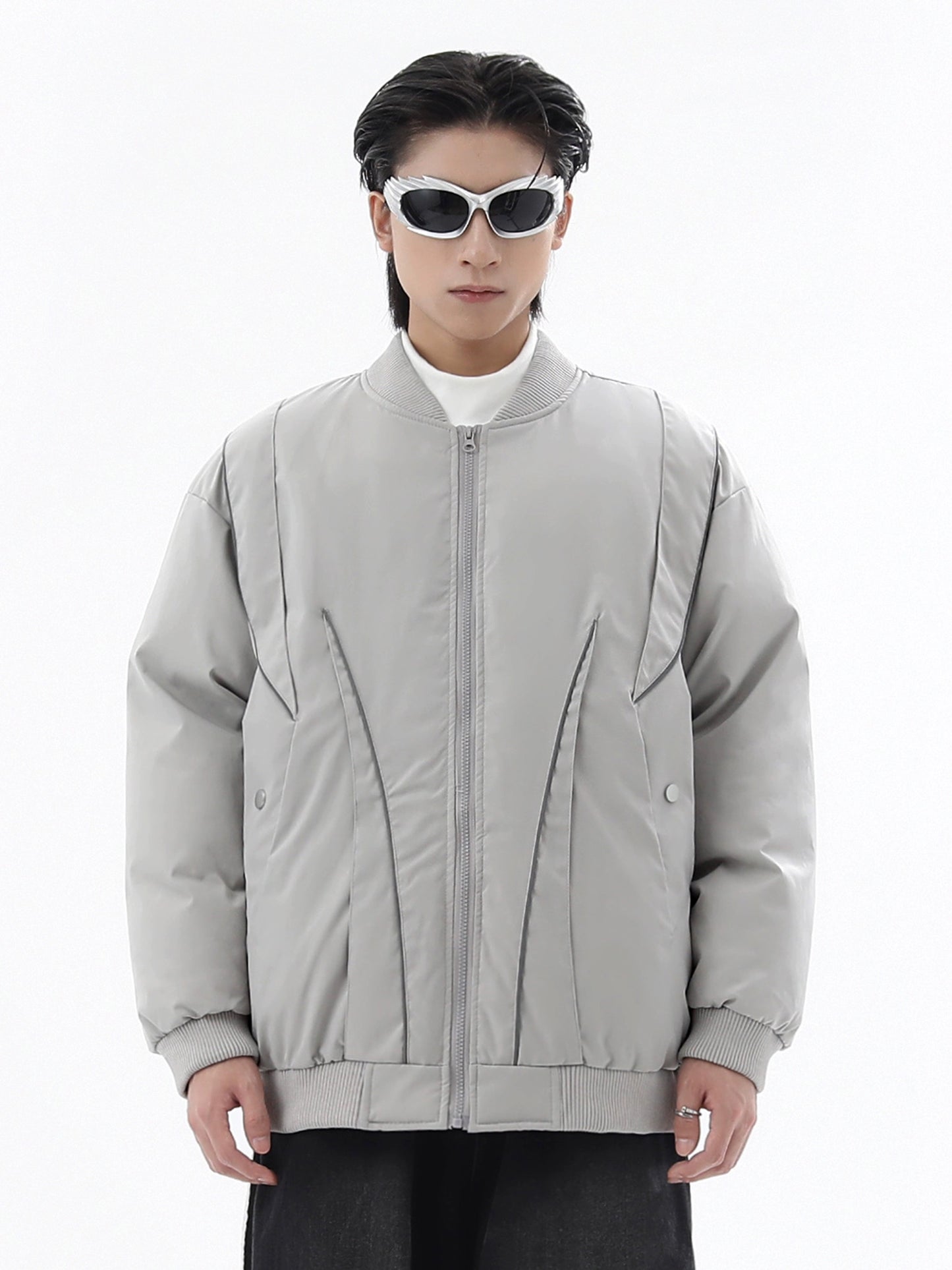 Reflective Standing-Neck Windproof Thick Jacket WN10518