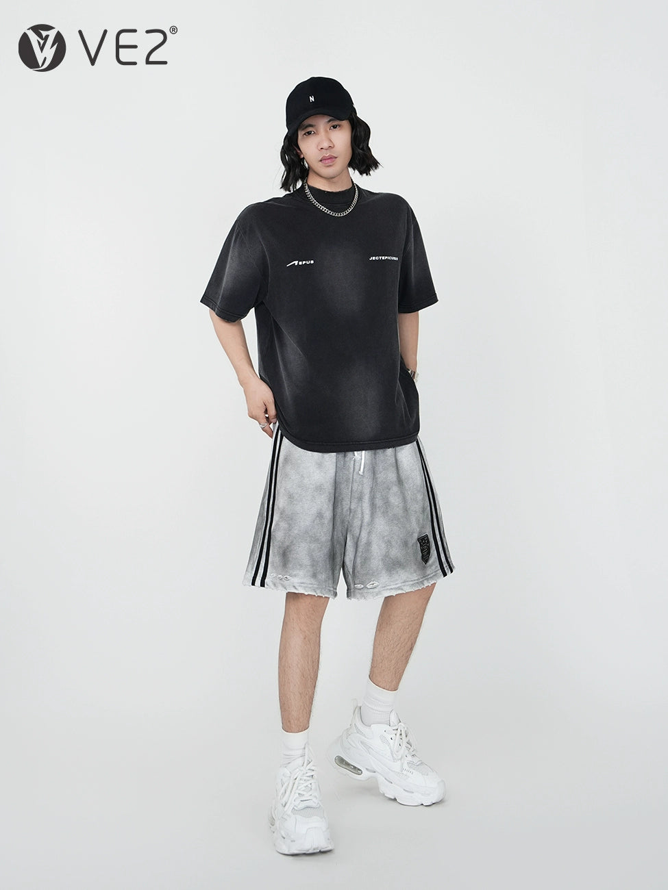 Graphic Letter Design Short Sleeve T-Shirt WN17442