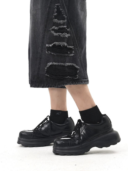 Square Toe Chunky Sole Dad Sneakers WN20770