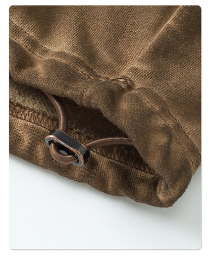 Oversize Drawstring Damage Hoodie WN9974