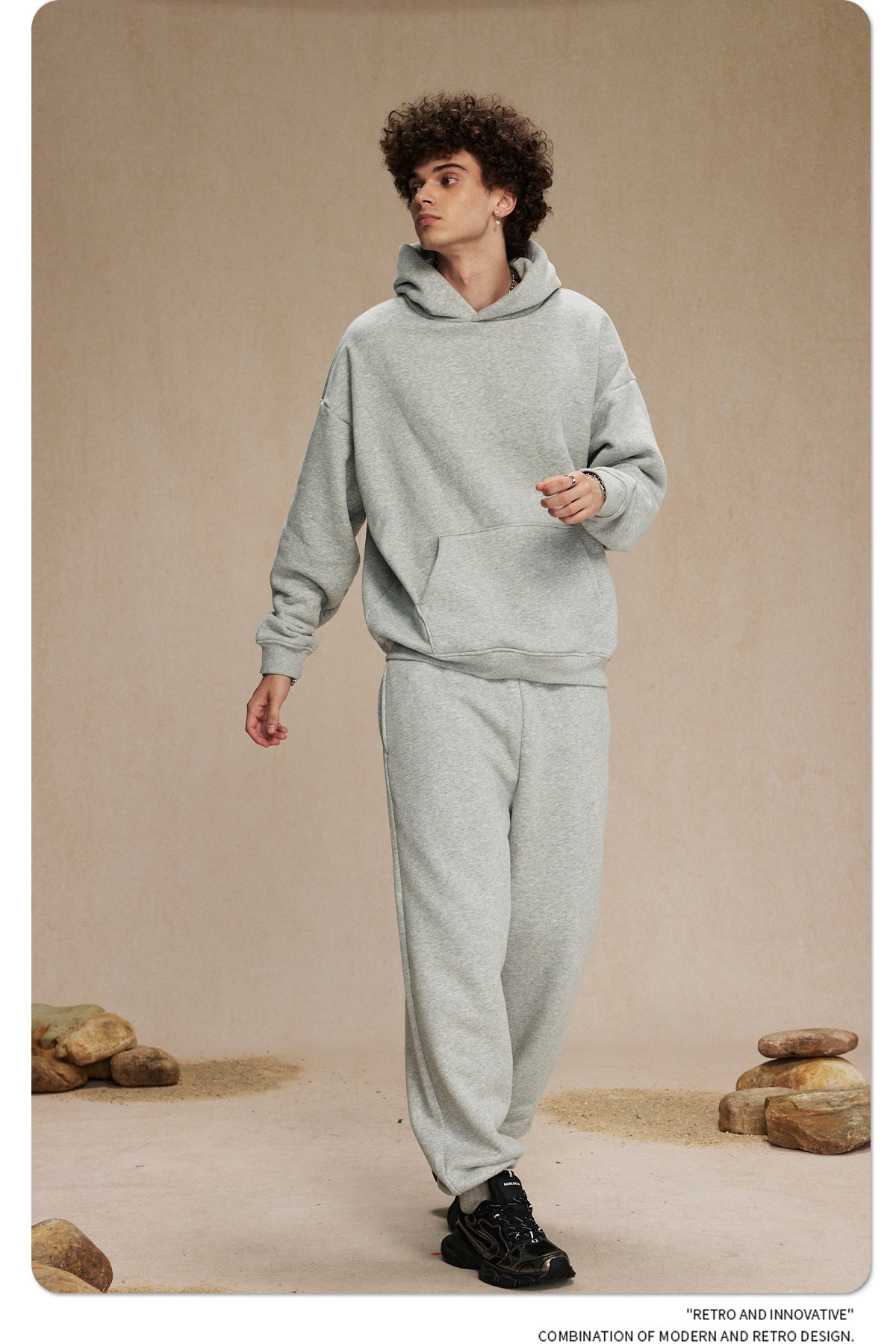 Oversize Plain Hoodie WN9968