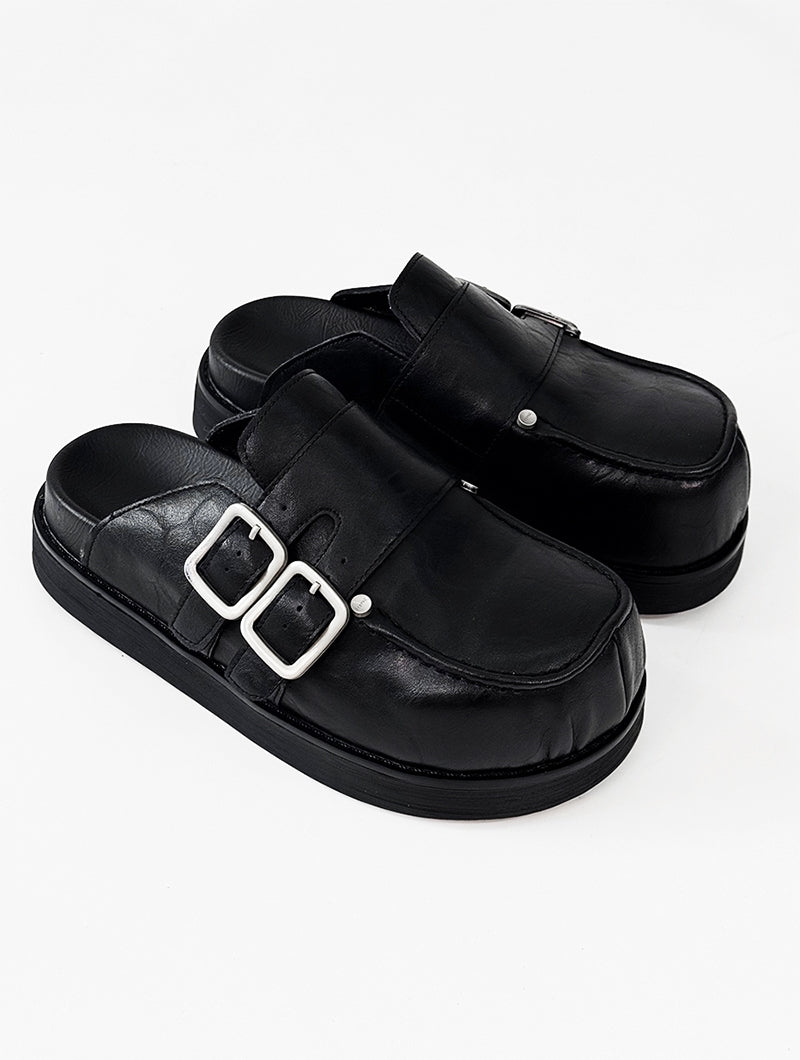 Derby Platform Mule Shoes WN19162