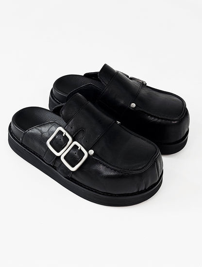 Derby Platform Mule Shoes WN19162