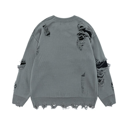 Damage Knit Sweater WN11186