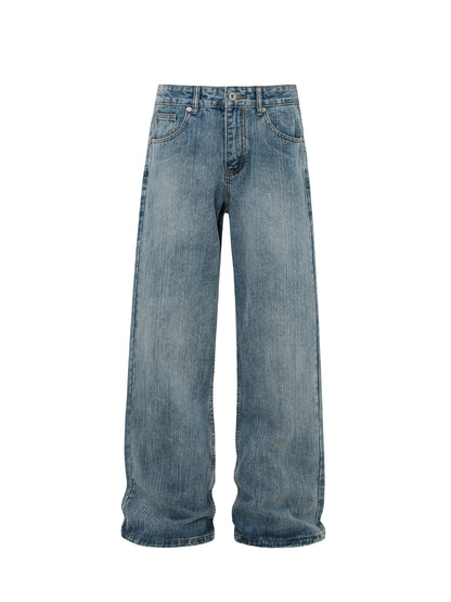 Washed Heavyweight Flare Denim Jeans WN26369