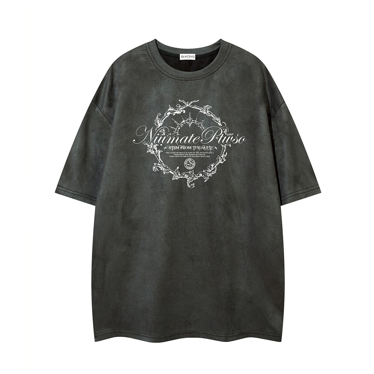 Thorn Letter Print Short Sleeve T-Shirt WN26959