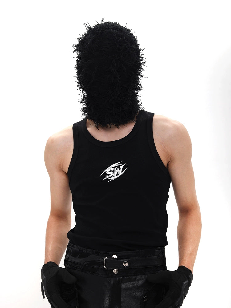 Metal Letter Design Tank Top WN18663