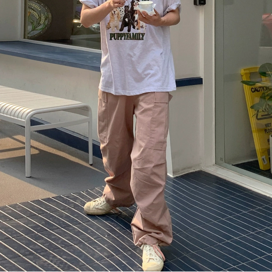 Utility Wide Leg Straight Pants WN20327