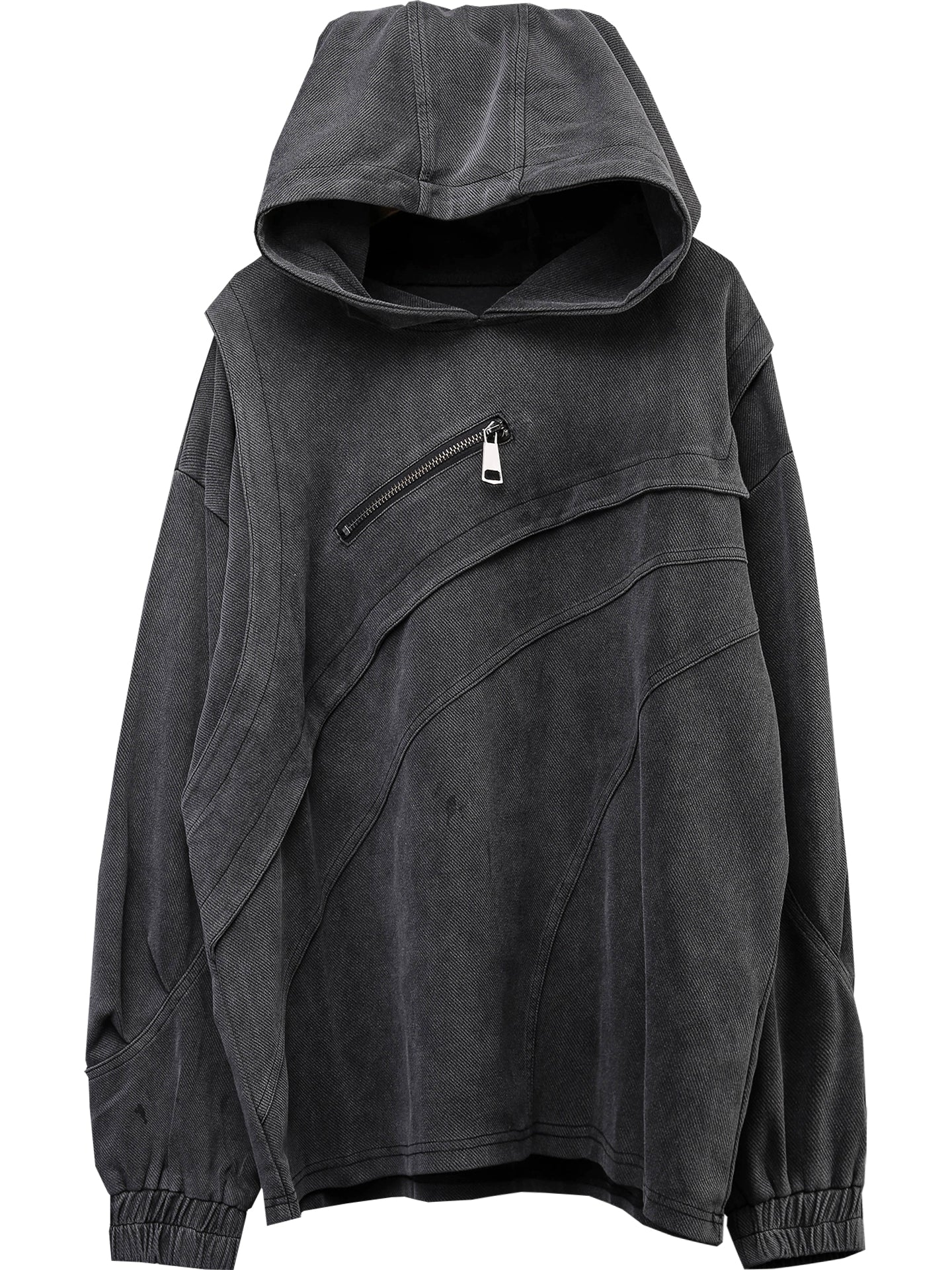 Damage Wash Denim Hoodie WN22450