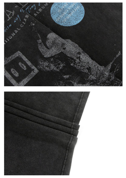 Washed Graphic Oversize Short Sleeve T-Shirt WN26383