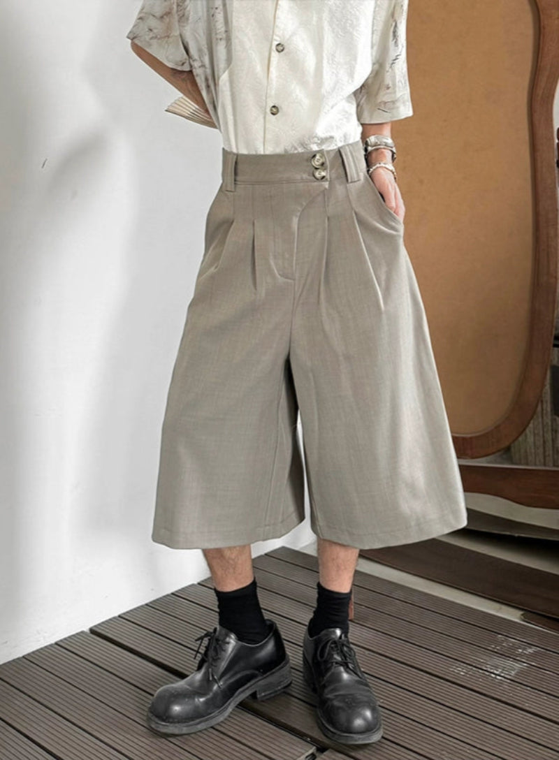 Wide Leg Half Pants WN19985