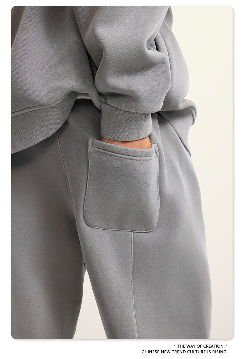 Wide-leg Washed Sweatpants WN6462