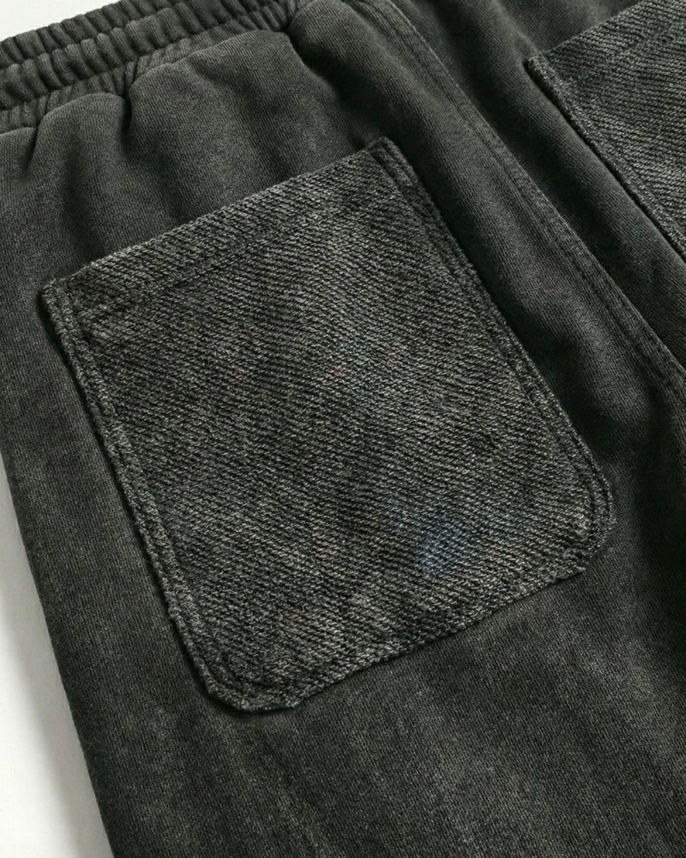 Washed Cargo Pocket Wide Leg Denim Jeans WN28019