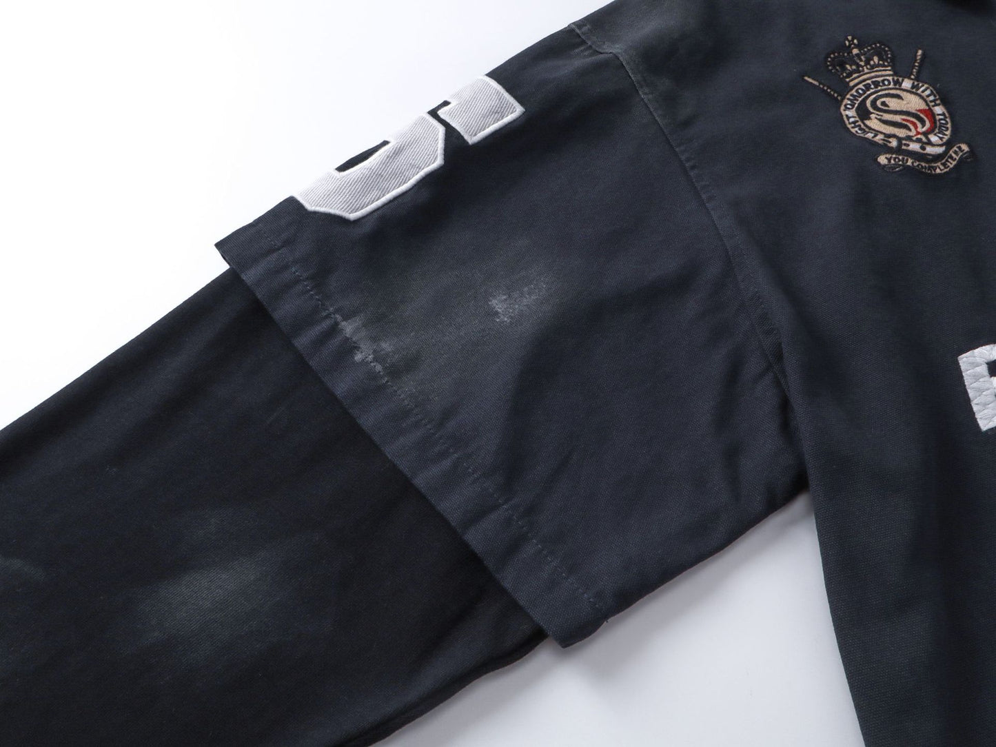 Dirty Washed Fake Layered Long Sleeve T-Shirt WN25805