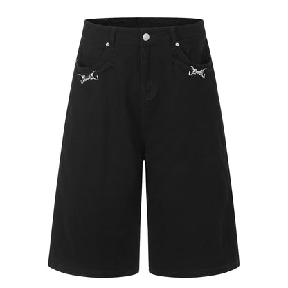 Metal Ornament Half Pants WN25922