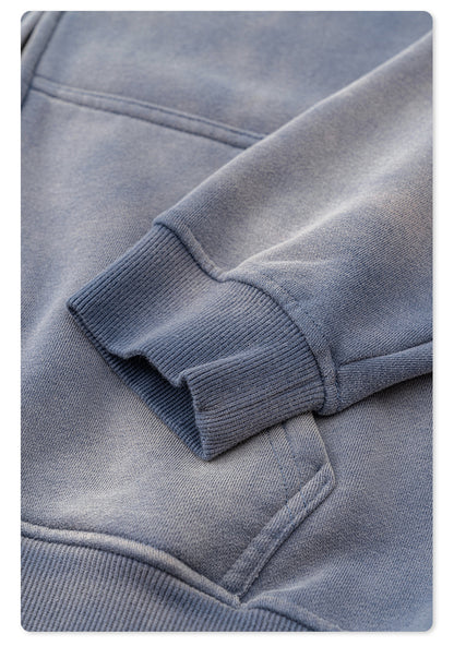 Washed Lining Zipper Hoodie WN7838