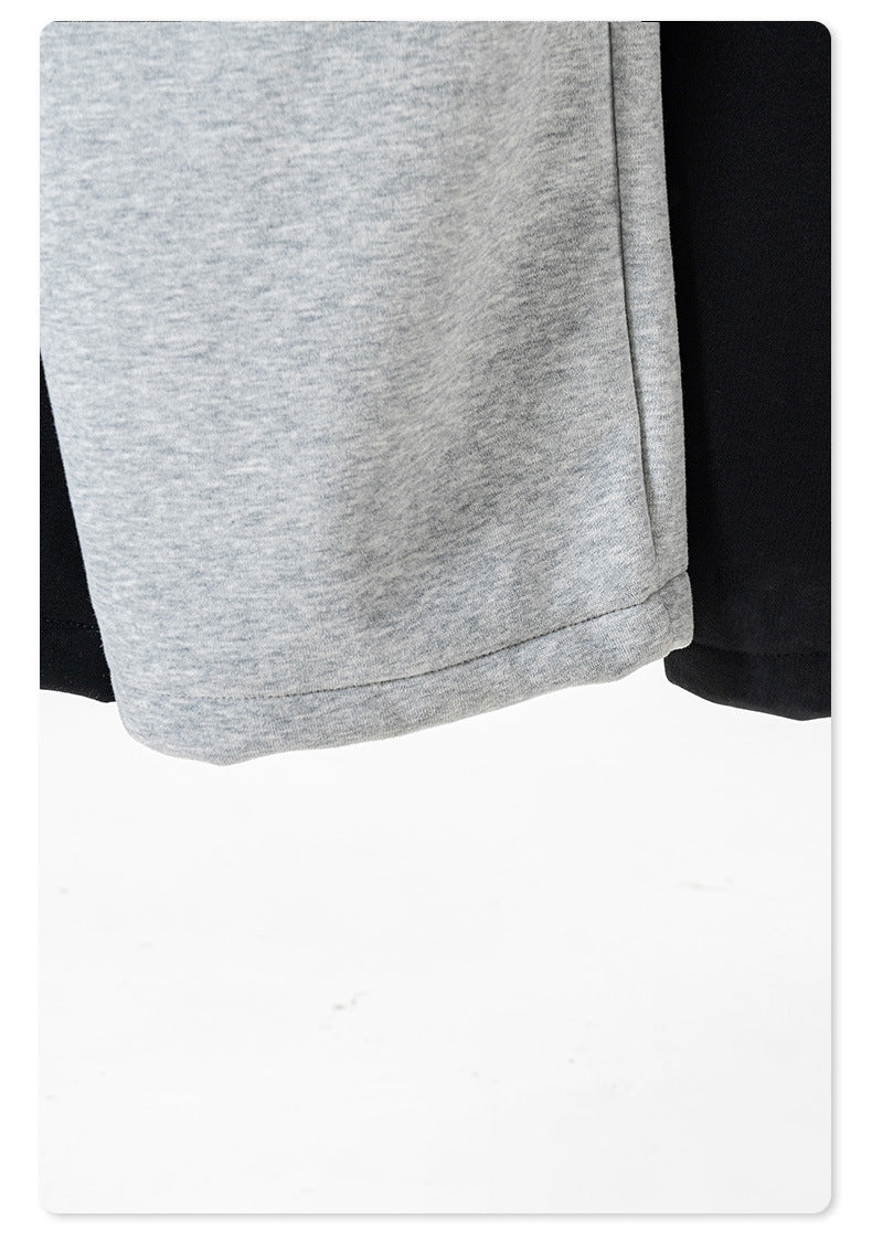 Heavyweight Fleece Lining Pullover Hoodie & Zipper Sweatshirt & Sweatpants Setup WN9937