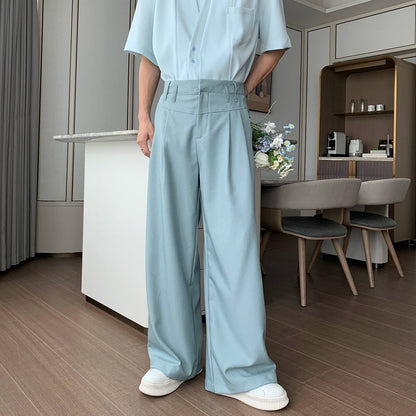 Lightweight Straight Wide Leg Trousers WN20424