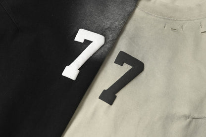 Washed Damage Detachable Vest Layered Short Sleeve T-Shirt WN16188