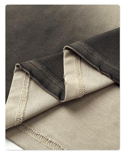 Spray Dye Washed Damage Short Sleeve T-Shirt WN16276