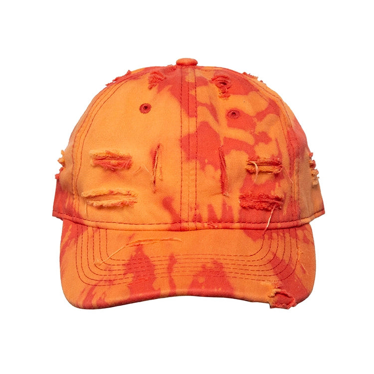 Tie-Dye Damage Deep Curved-Brim Cap WN21145